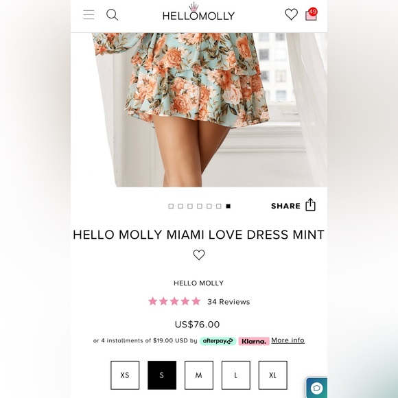 NWOT Hello Molly Miami Love Dress - Picture 7 of 7